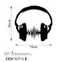 Wallity Just Music Accesorio de Pared Decorativo Negro